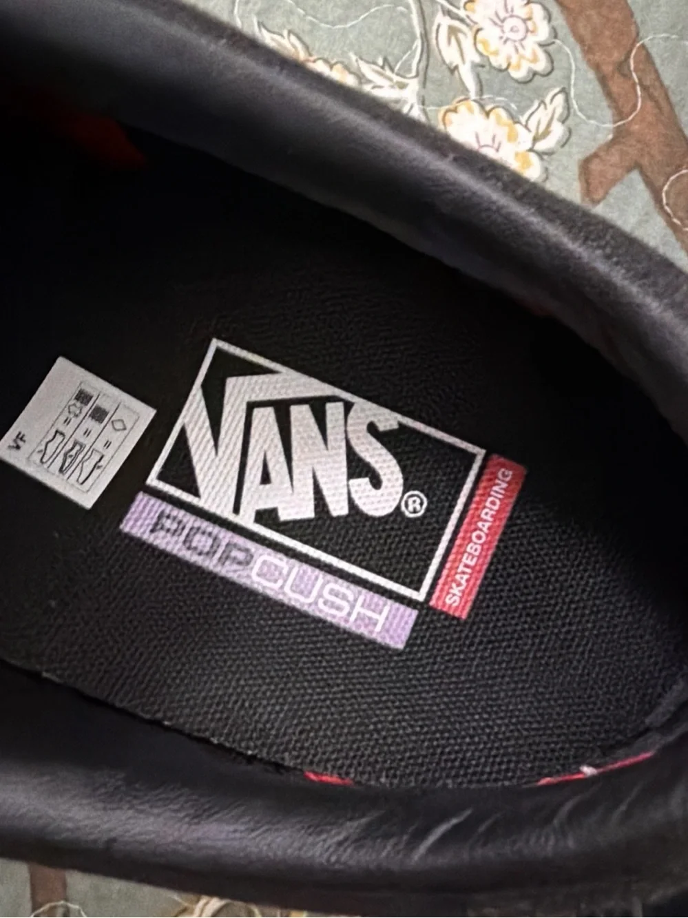 Vans Skate Old Skool 12 Men’s Shoes Black/Black Classic Authentic Pop Cush EUC